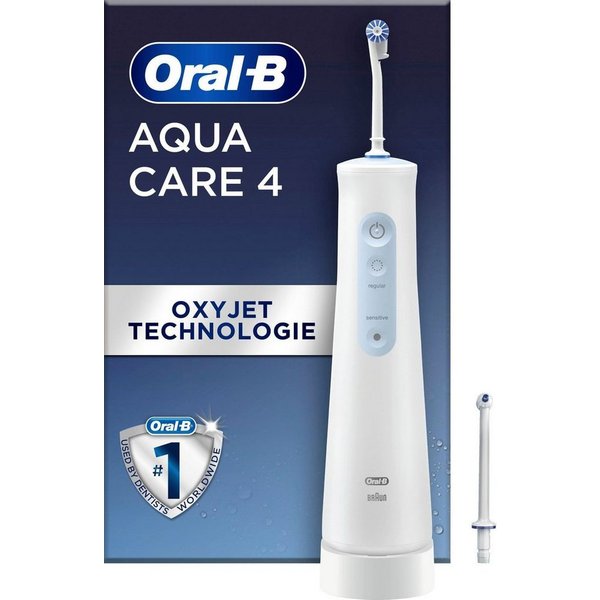 Oral-B Munddusche AquaCare 4, Aufsätze: 2 St., Kabellose mit Oxyjet-Technologie
