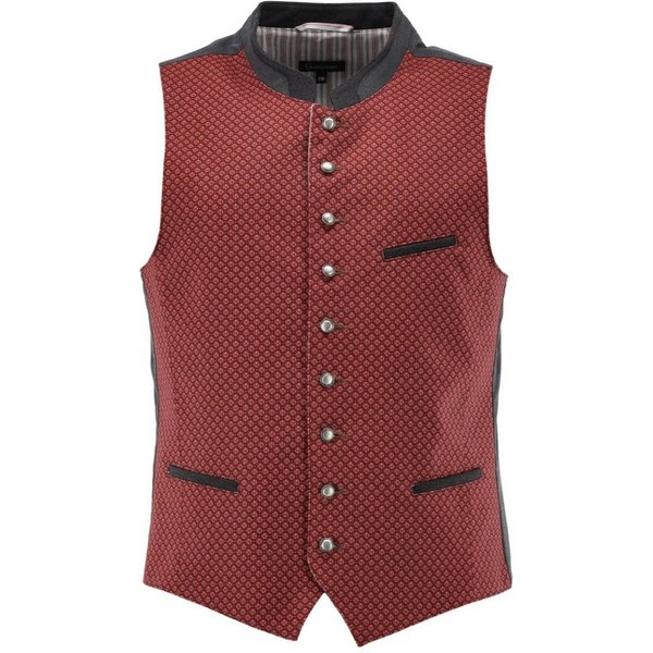 Orbis Textil GmbH & Co. KG Trachtenweste Trachtenweste - VIKTOR - weinrot