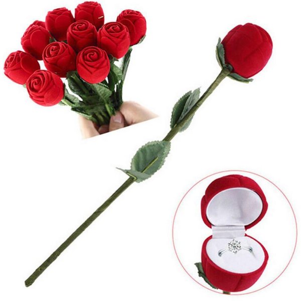 Order & Smile Schmuck Geschenkbox Ring-Etui „Rose“ Ringbox / Schmuck-Schachtel / Schmucketui