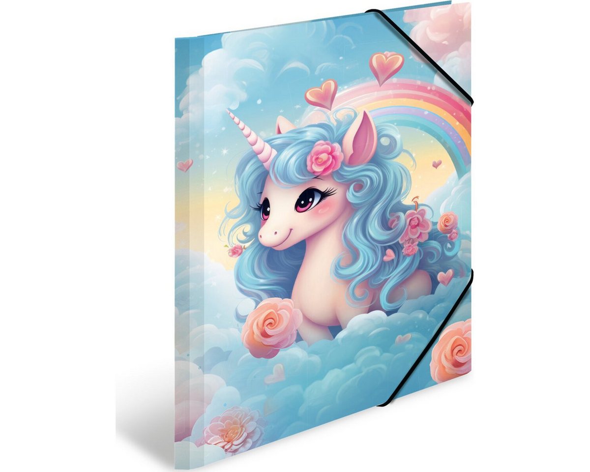 HERMA Organisationsmappe Herma Sammelmappe Eckspanner Karton A3 Happy Unicorns – Bild 2 von 4