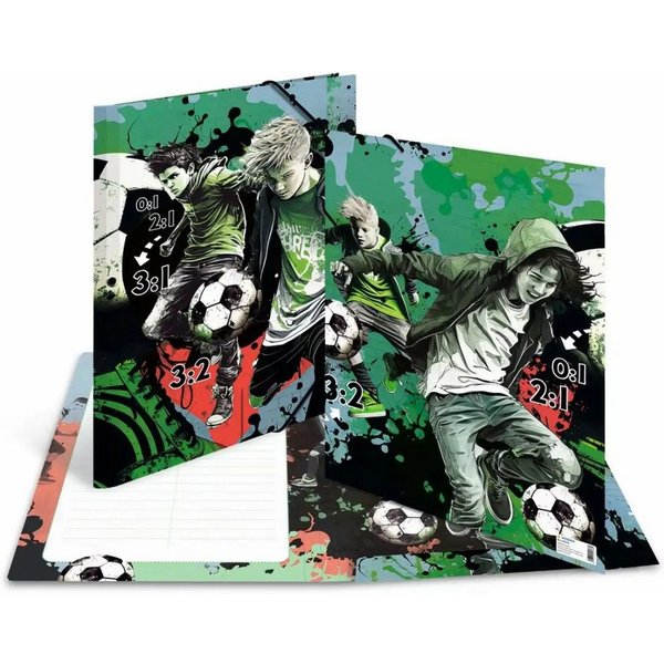HERMA Organisationsmappe Herma Sammelmappe Eckspanner Karton A3 Street Soccer
