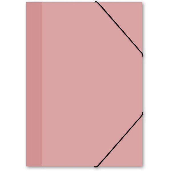 itenga Organisationsmappe itenga Gummizugmappe Sammelmappe Zeichenmappe A4 PP Motiv PASTELL ROSA