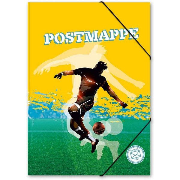 itenga Organisationsmappe itenga Postmappe Gummizugmappe A4 Motiv Fussball