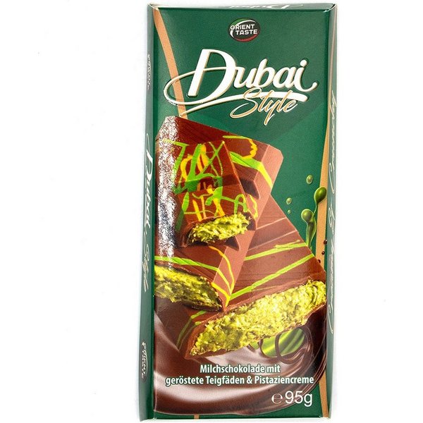 Orient Schokolade, 1 x 95 g, Dubai Style Pistazien-Schokolade