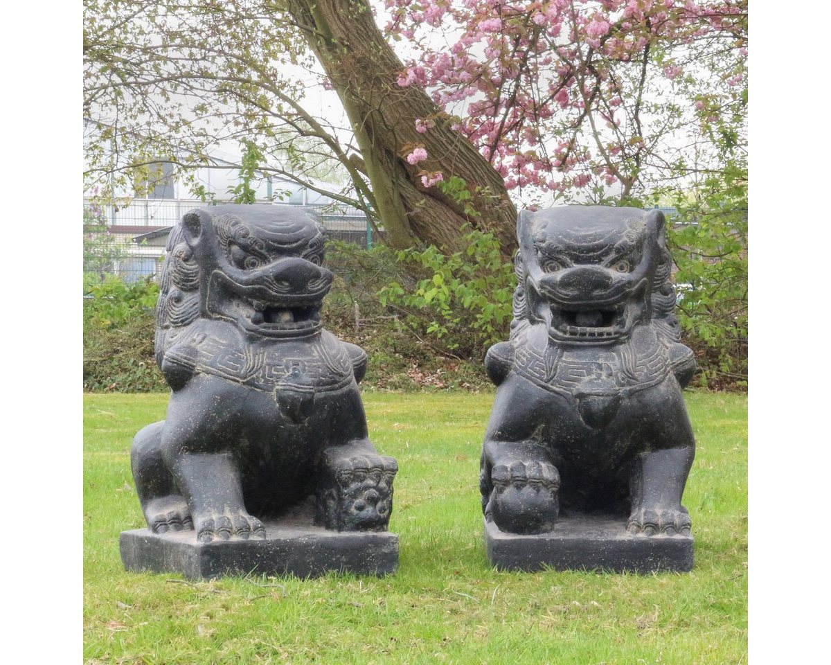Oriental Galerie Dekofigur Tempelwächter Einzeln Links oder Rechts Löwen 40 cm (1 St) – Bild 2 von 5