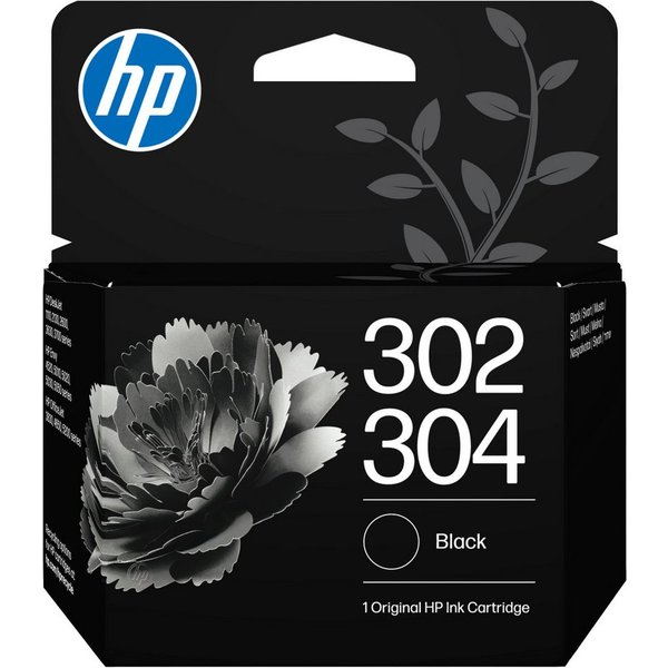 HP original HP Druckerpatrone 302/304 schwarz Tintenpatrone (Packung)