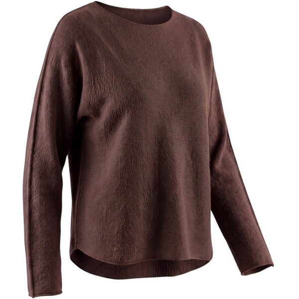 OriginalYou Langarmshirt Feinstrickpullover Damen Shirt Rundhals Pullover Langarm in Unifarbe, aus softer Viskose, Rundhalsausschnitt