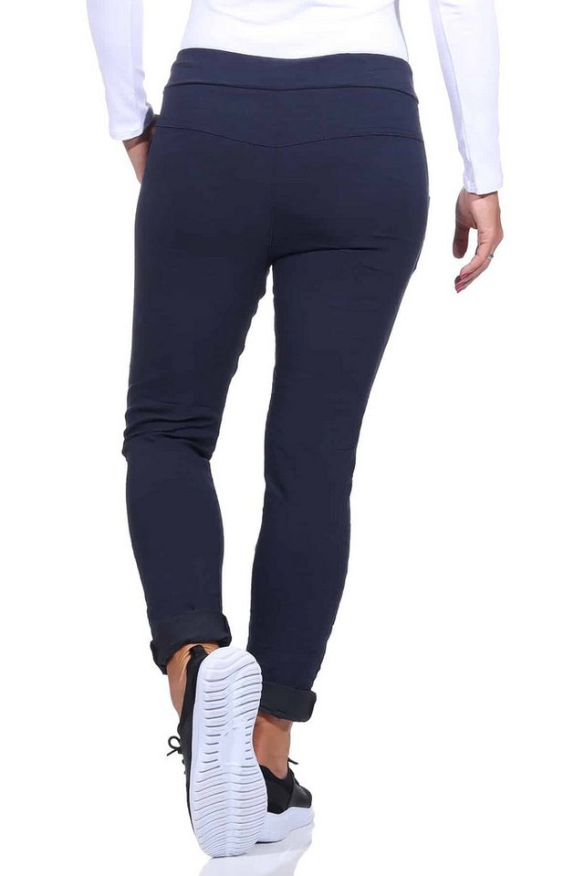 OriginalYou Schlupfhose Damen Freizeithose mit Stretch Schlupfhose Knitterlook Chino Pants in Größe 36-48 erhältlich, moderner Knitterlook, elastischer Bund – Bild 2 von 5