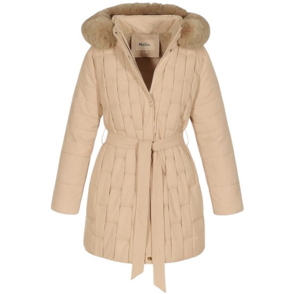 OriginalYou Steppmantel Wintermantel Damen Steppjacke Teddyfell in großen Größen erhältlich, abnehmbare Kapuze