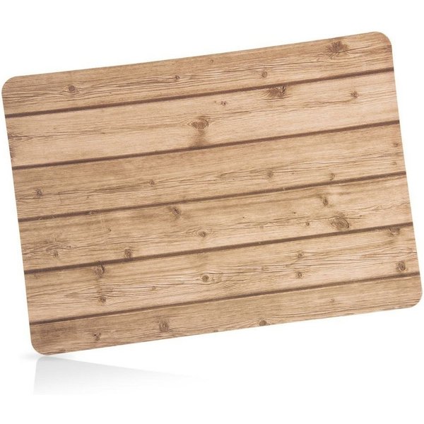 Orion Group Platzset 43x30 cm rechteckig in Holzoptik, abwischbar, strapazierfähig