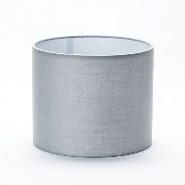 Orion Leuchten Lampenschirm Lampenschirm Ø 20 cm Stoff E27/E14 rund Grau