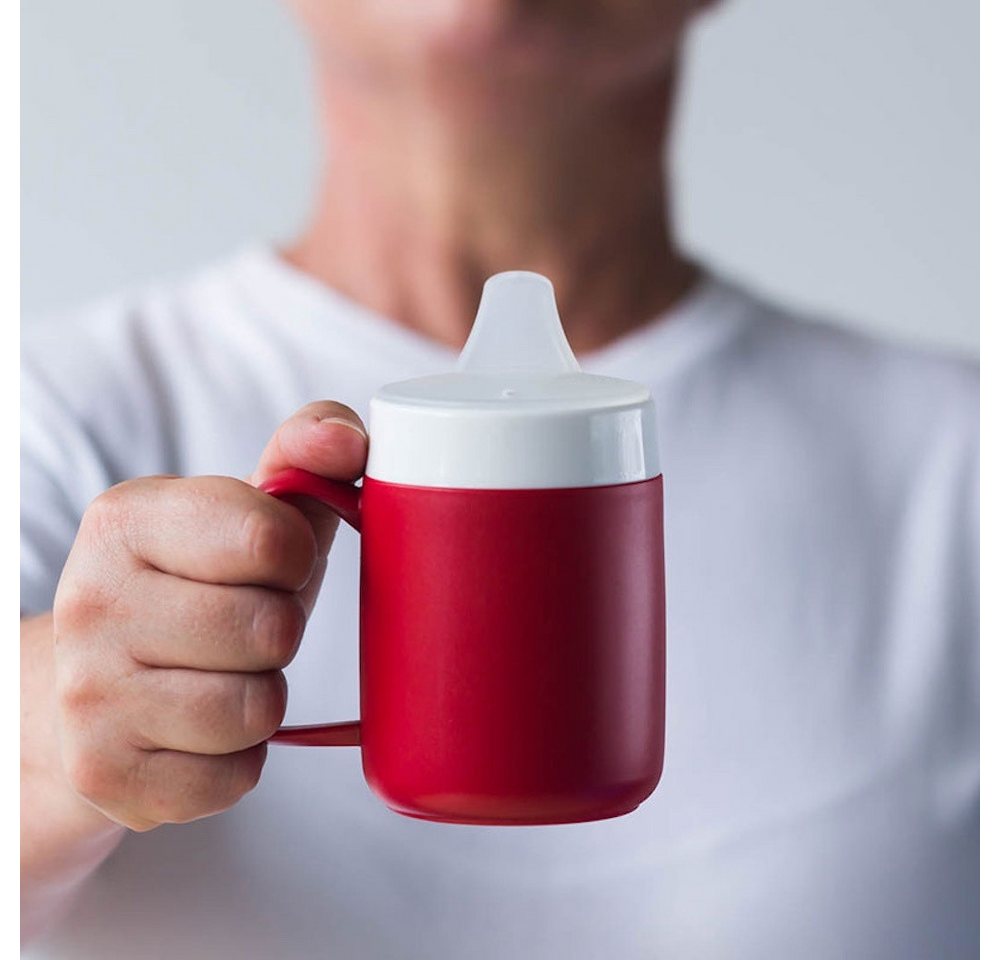 Ornamin Schnabelbecher Becher mit Trink-Trick, Trinkhilfe l Pflegegeschirr l Alltagshilfe l Selbstständig trinken – Bild 3 von 5