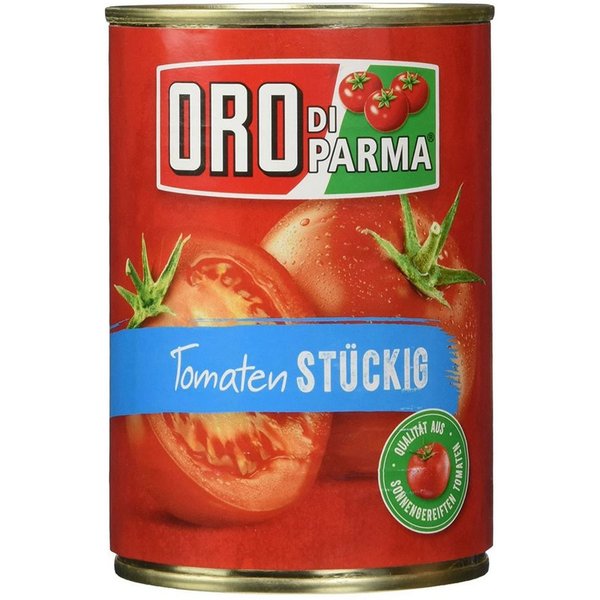 ORO DI PARMA Saucen, Oro di Parma Tomaten stückig in der Dose sonnengereifte Tomaten 400g