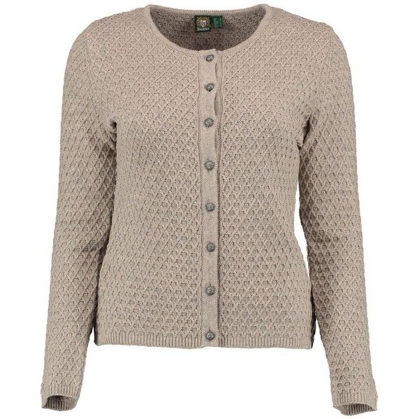 OS Trachten Strickjacke Hadeko Damen Trachtenjacke mit Zopfmuster