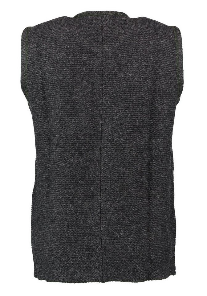 OS Trachten Strickweste Ormeya Herren Weste mit Rundhalsausschnitt und Paspeltaschen – Bild 2 von 2
