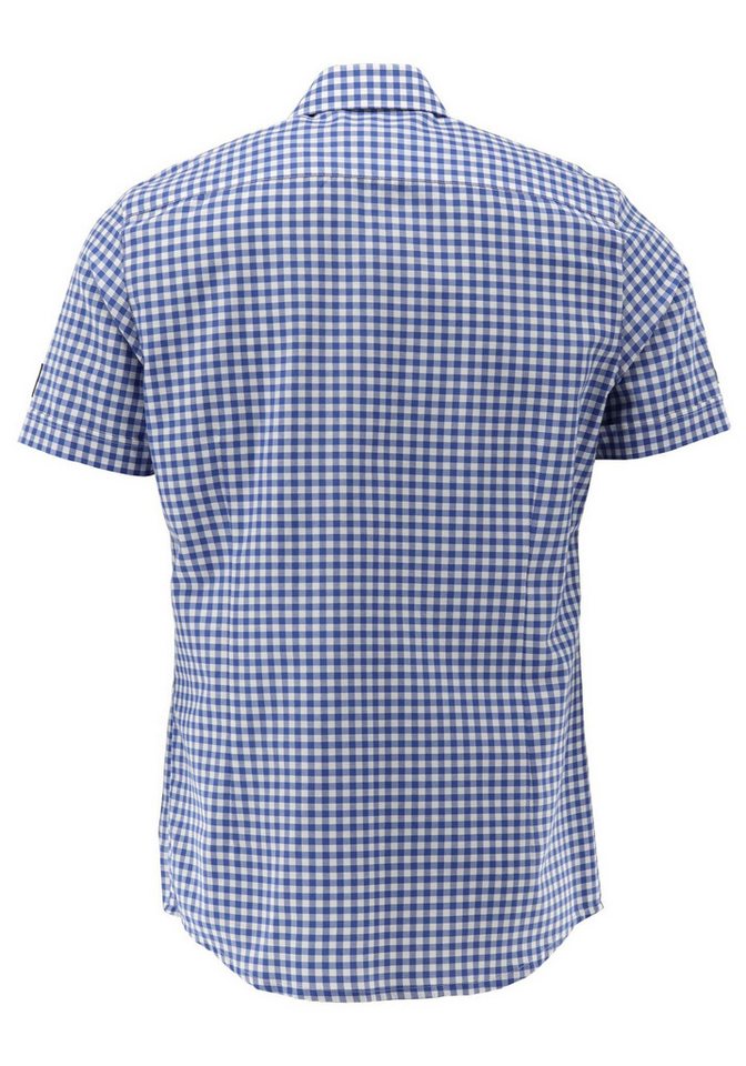 OS Trachten Trachtenhemd Psara Regular Fit, Haifischkragen, Kontrastverarbeitung, Paspeltasche – Bild 2 von 5