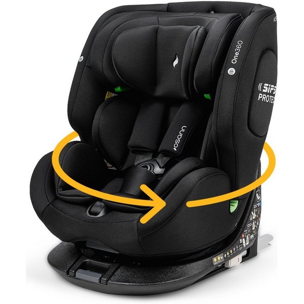 Osann Autokindersitz One360, Reboarder 360 Grad drehbar, Kindersitz mit Isofix, ab: Geburt, bis: 12 Jahre, ab: 40 cm, bis: 150 cm, erleichtertes Anschnallen mit