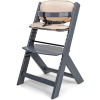 OSANN Hochstuhl »Jill«, aus hochwertiger Buche (grau inkl. Polsterset creme)