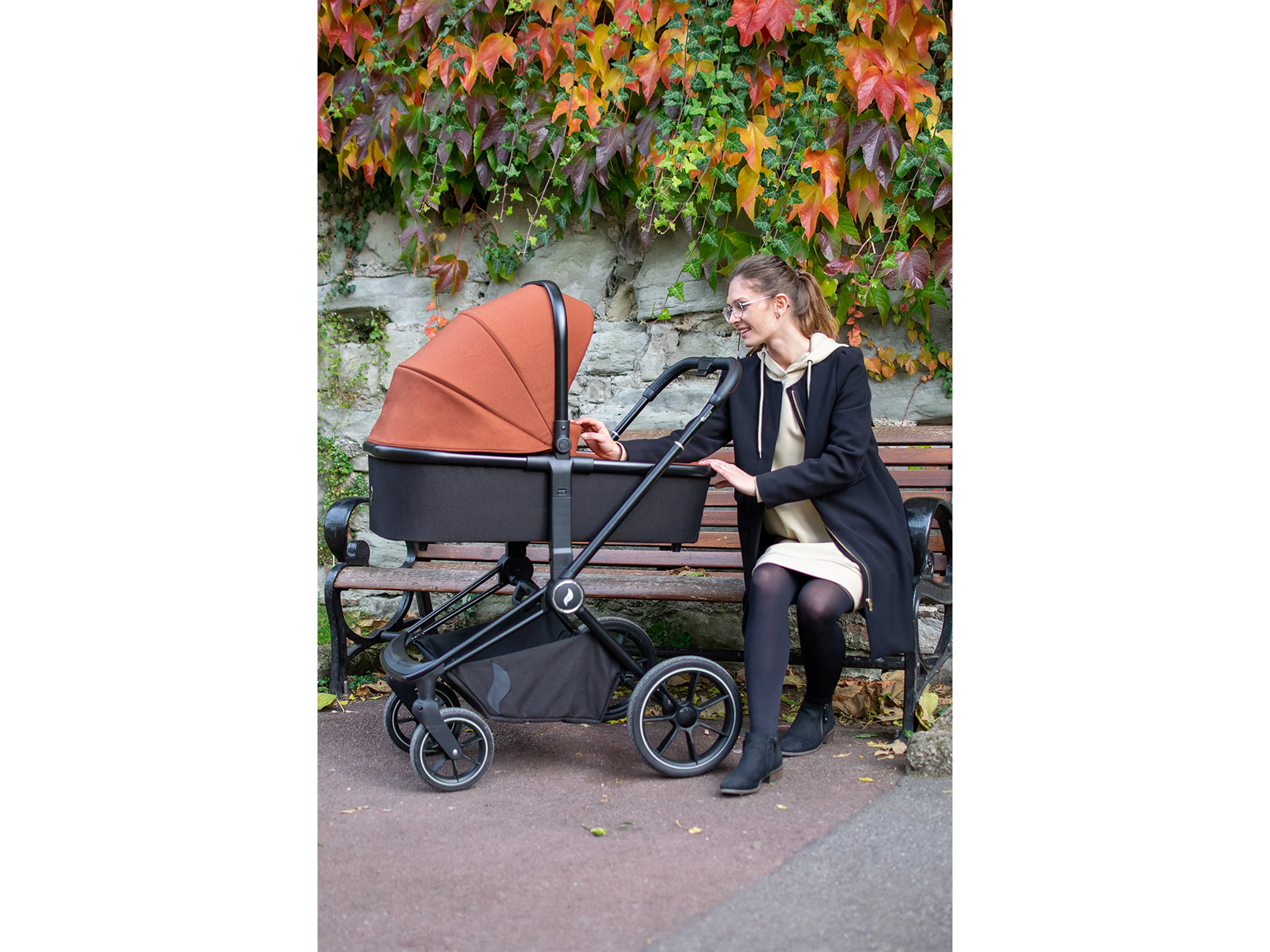 OSANN Kombi-Kinderwagen »Vamos«, mit Gummirädern (Caramel) – Bild 2 von 4