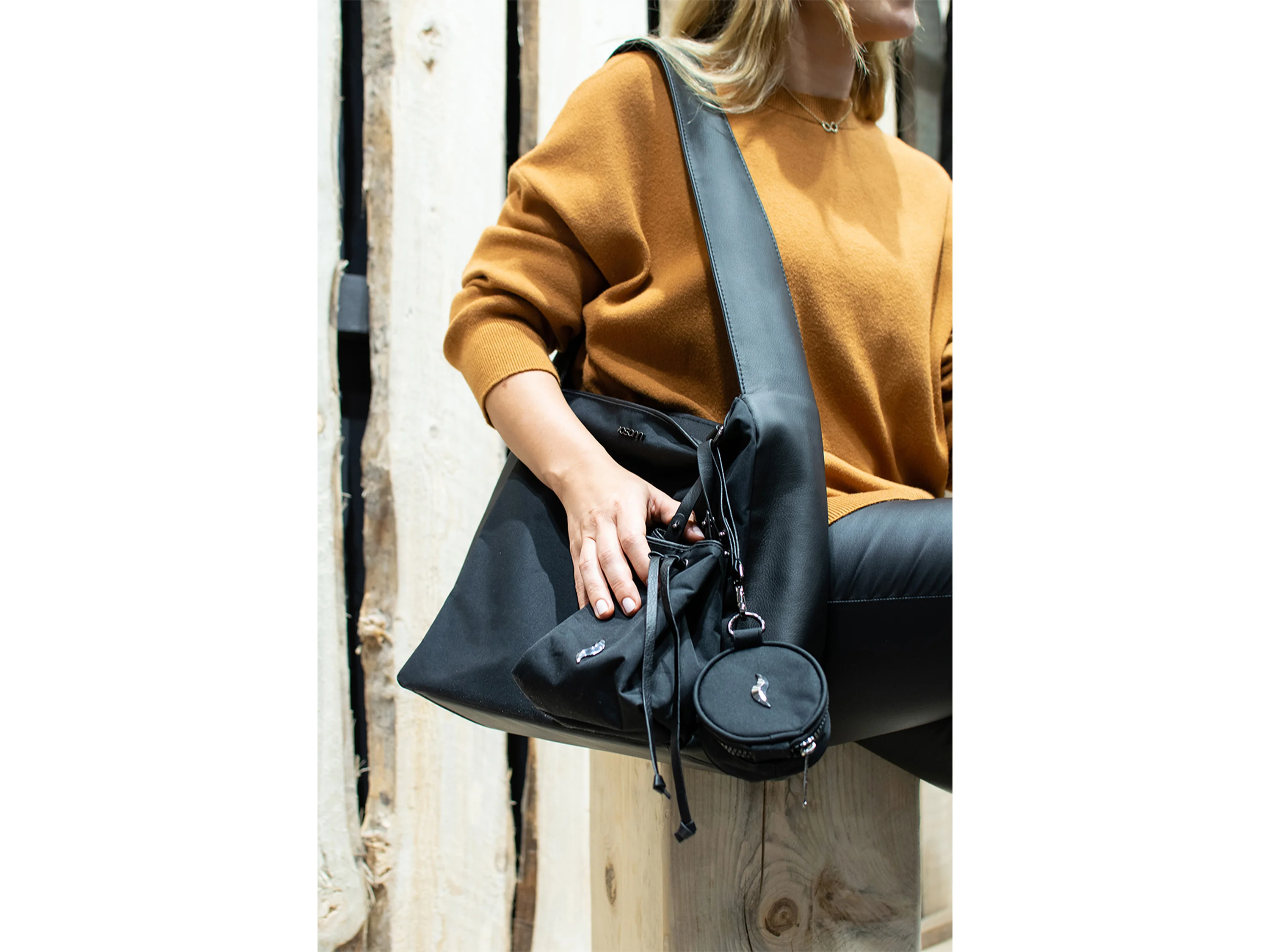 OSANN Wickeltasche Ella (Black Oxford) – Bild 2 von 4