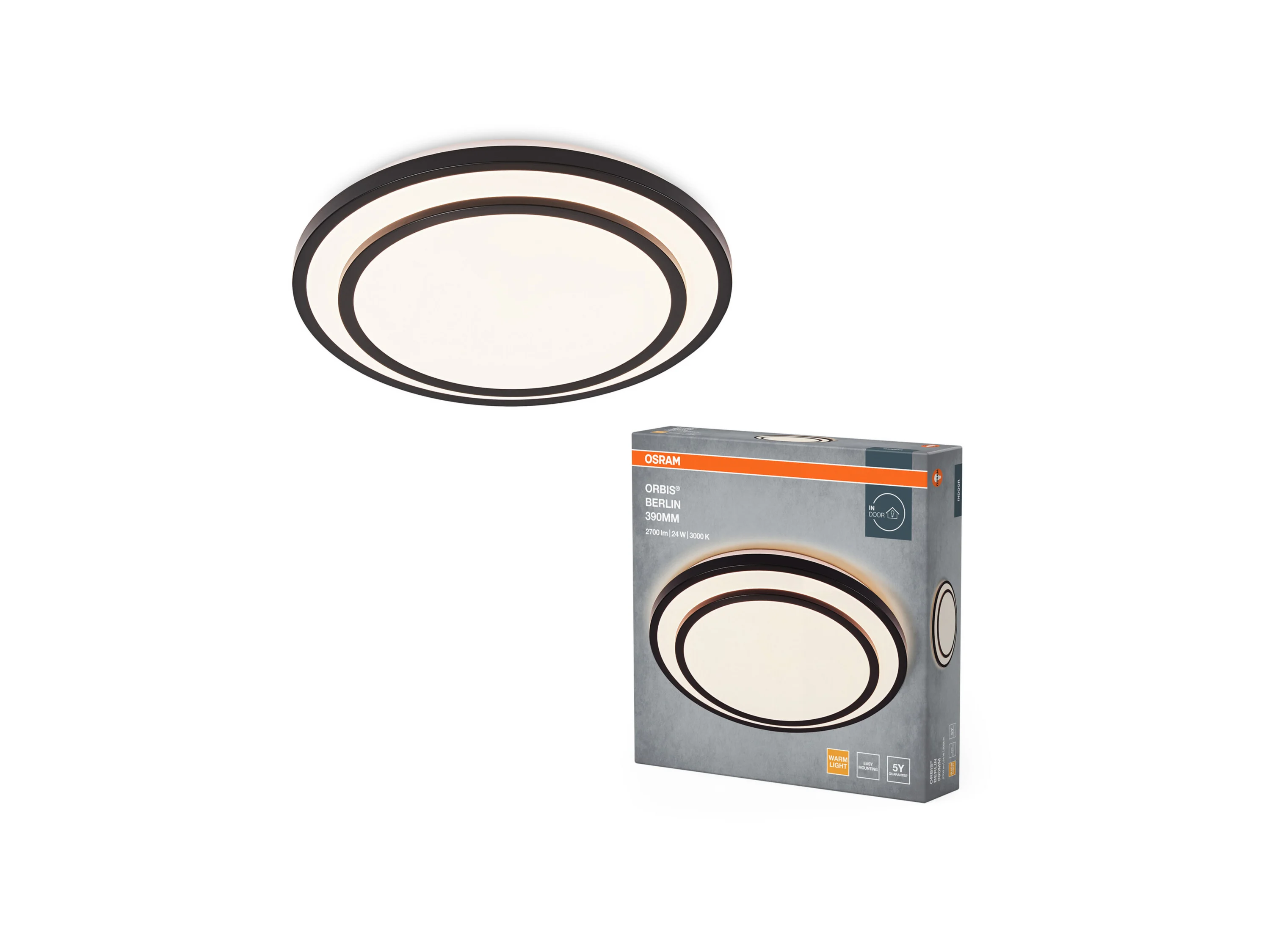 OSRAM Deckenleuchte »Orbis Berlin« (39 cm, Schwarz) – Bild 4 von 4