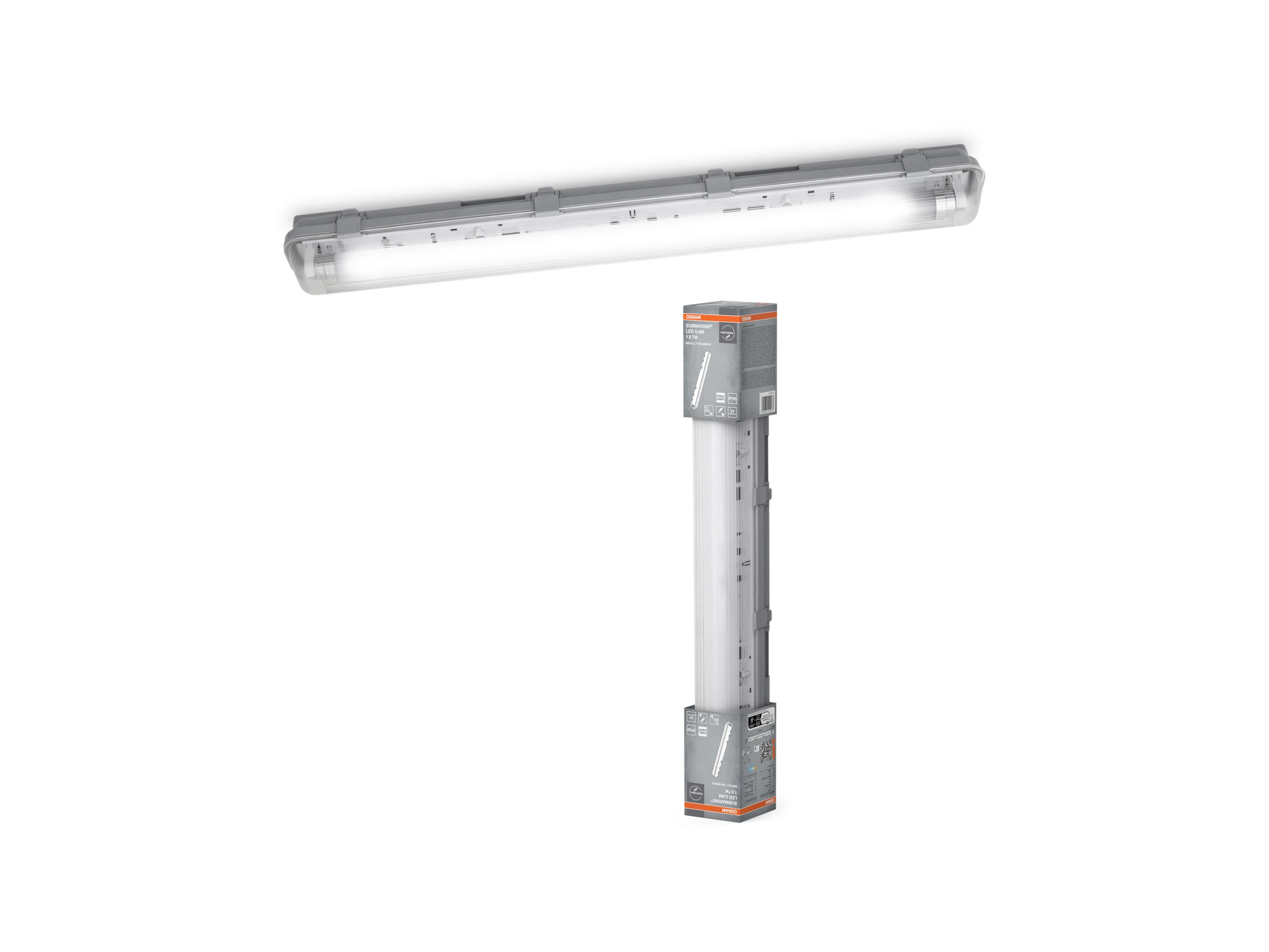 OSRAM Feuchtraumleuchte »Damp Proof Luminaires« (60 cm, Grau) – Bild 4 von 4
