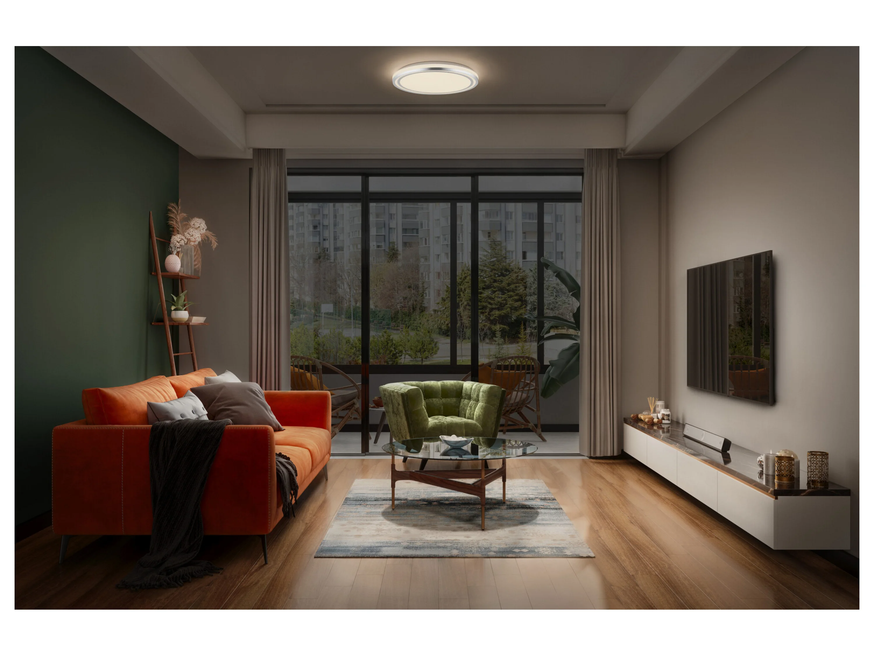OSRAM LED-Deckenleuchte »Orbis Helman« (39 cm, Silber) – Bild 2 von 4
