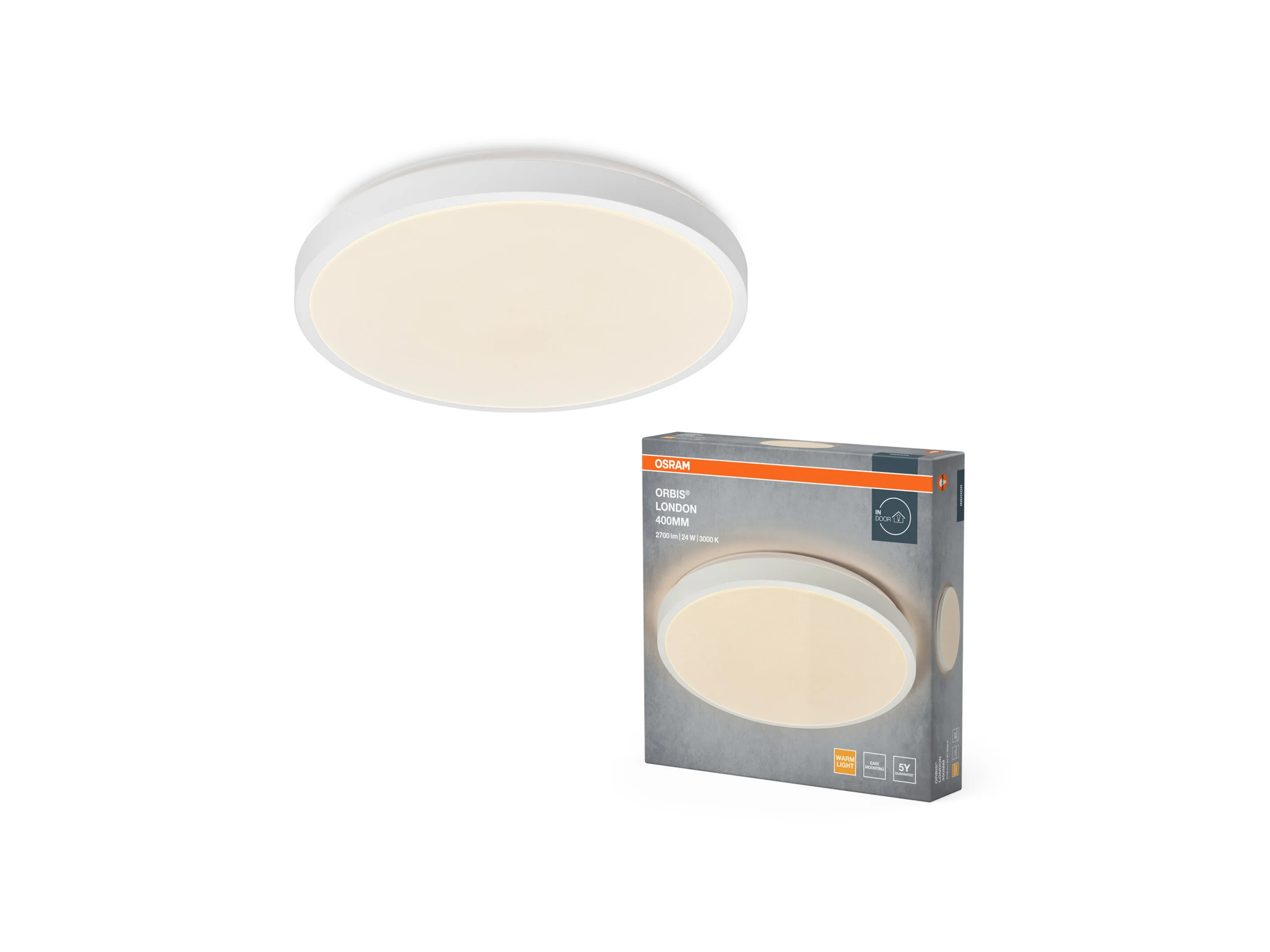 OSRAM LED-Deckenleuchte »Orbis London« (40 cm, Weiß) – Bild 4 von 4