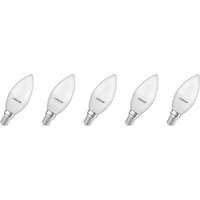 OSRAM LED-Leuchtmittel »LED Base Retro«, 5 Stück (CLB40, E14, 470lm, Matt)