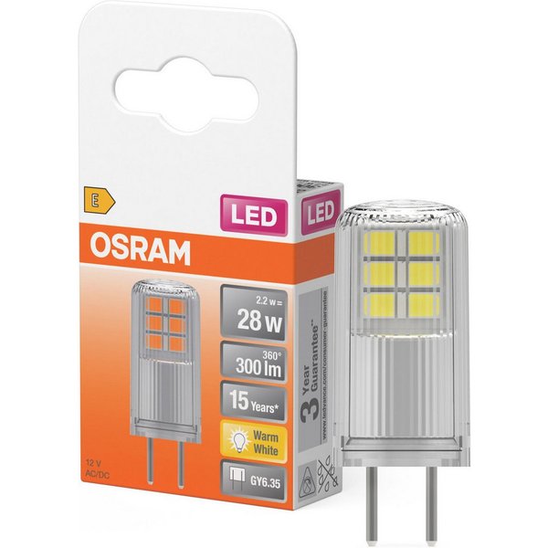 Osram LED-Leuchtmittel LED PIN Lampe, GY6.35, 1 St., Warmweiß