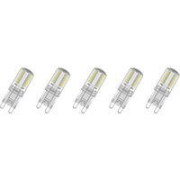 OSRAM LED-Speziallampe »Base CL non-dim G9«, 5 Stück (Pin30, 2700 K, Klar)