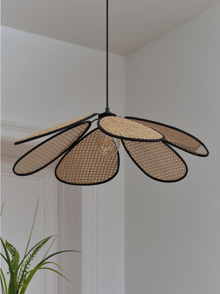 Osram Pendelleuchte Decor Rattan, ohne Leuchtmittel, braun, Fassung E27, Rattan und Stahl – Bild 4 von 5