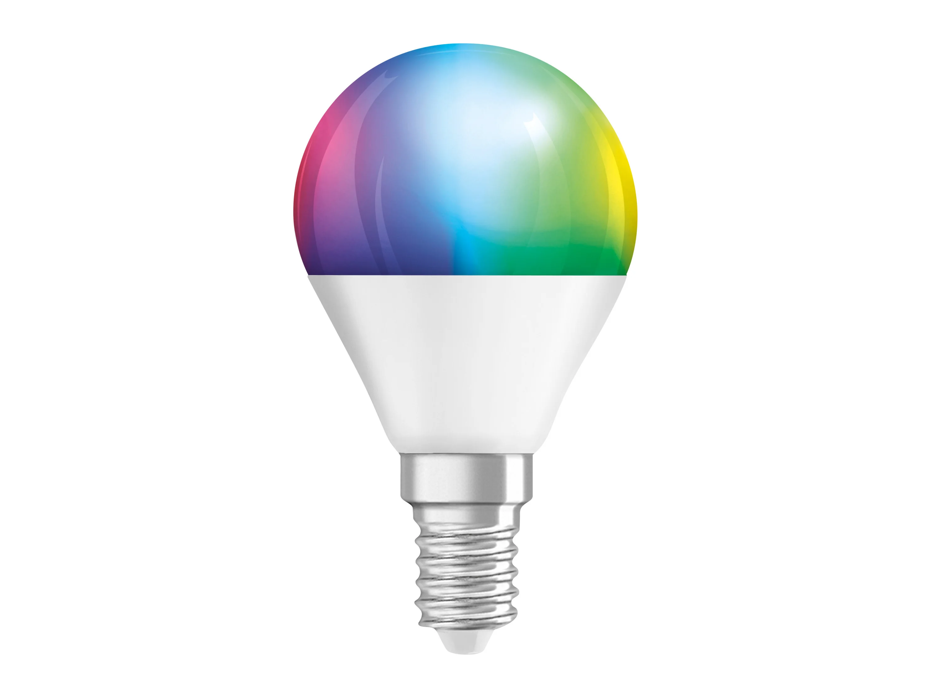 OSRAM Smart MATTER Leuchtmittel, 3er Pack (P40, E14, 2700 K, RGBW, Matt) – Bild 2 von 4