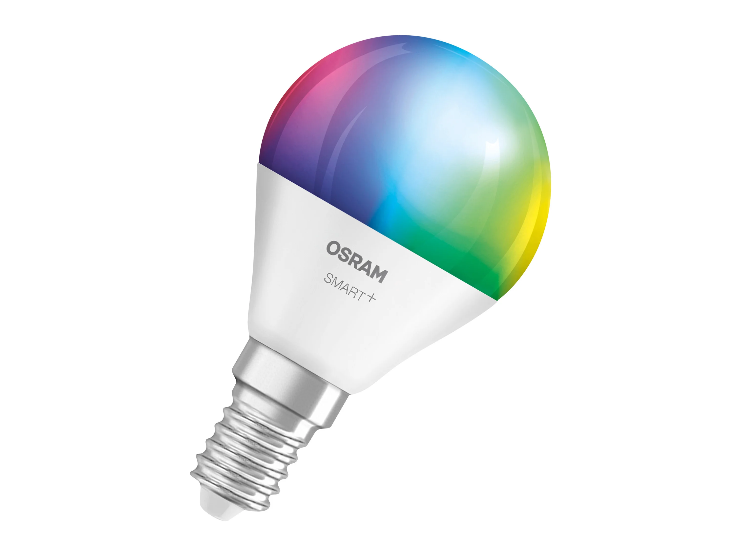 OSRAM Smart MATTER Leuchtmittel, 3er Pack (P40, E14, 2700 K, RGBW, Matt) – Bild 3 von 4