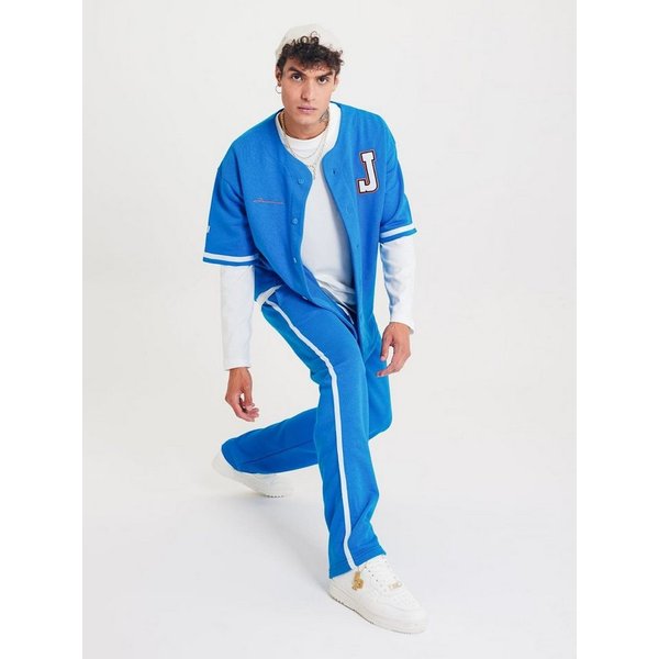 OSSY HOMER Freizeitanzug Set Baseball Hemd Hose Jogginganzug Sportanzug Oversize