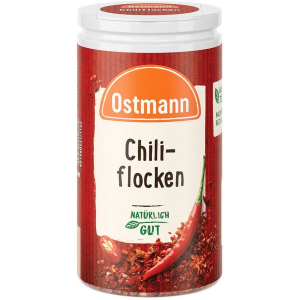 Ostmann Gewürz, Ostmann Chiliflocken intensive und scharfe Würze Packung 30g
