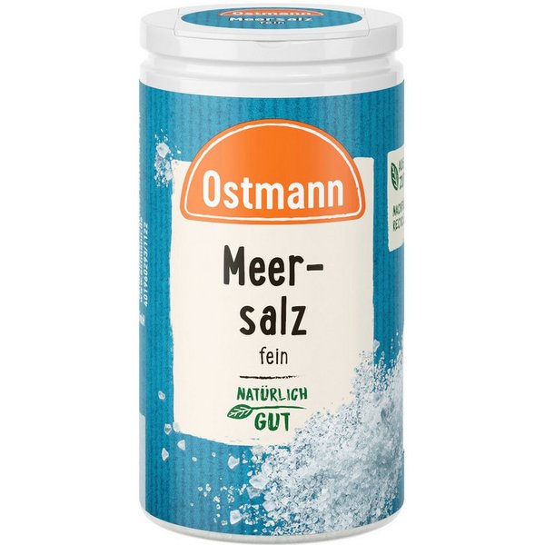 Ostmann Gewürz, Ostmann feines Meersalz natürlich und ohne Zusatzstoffe Packung 90g