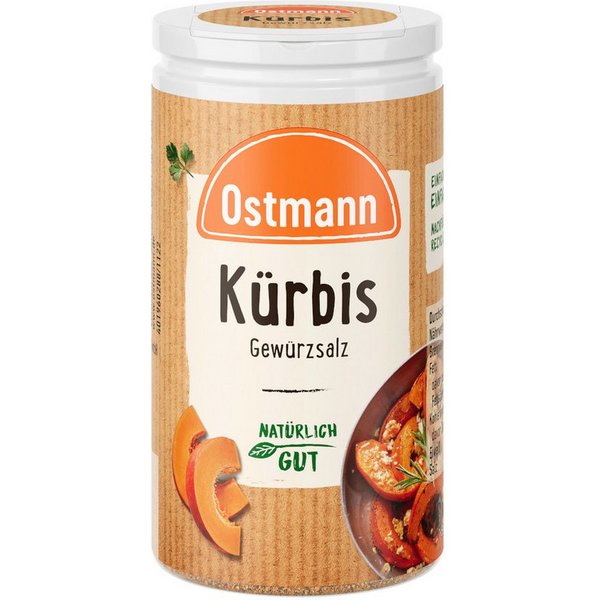 Ostmann Gewürz, Ostmann Kürbis Gewürzsalz würzig und mit natürlicher Tiefe Packung 55g