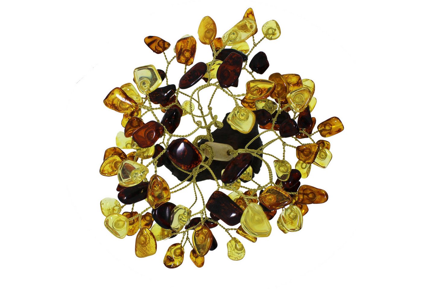 OSTSEE-SCHMUCK Dekobaum - 13 cm, 108 Bernsteine - Bernstein -, (1 St) – Bild 2 von 3