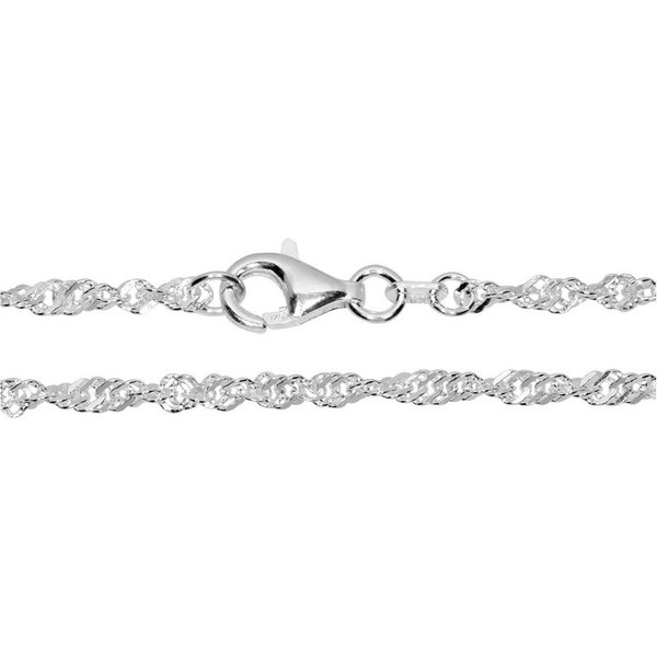 OSTSEE-SCHMUCK Silberkette - Singapur 2,3 mm - Silber 925/000 -, (1-tlg)