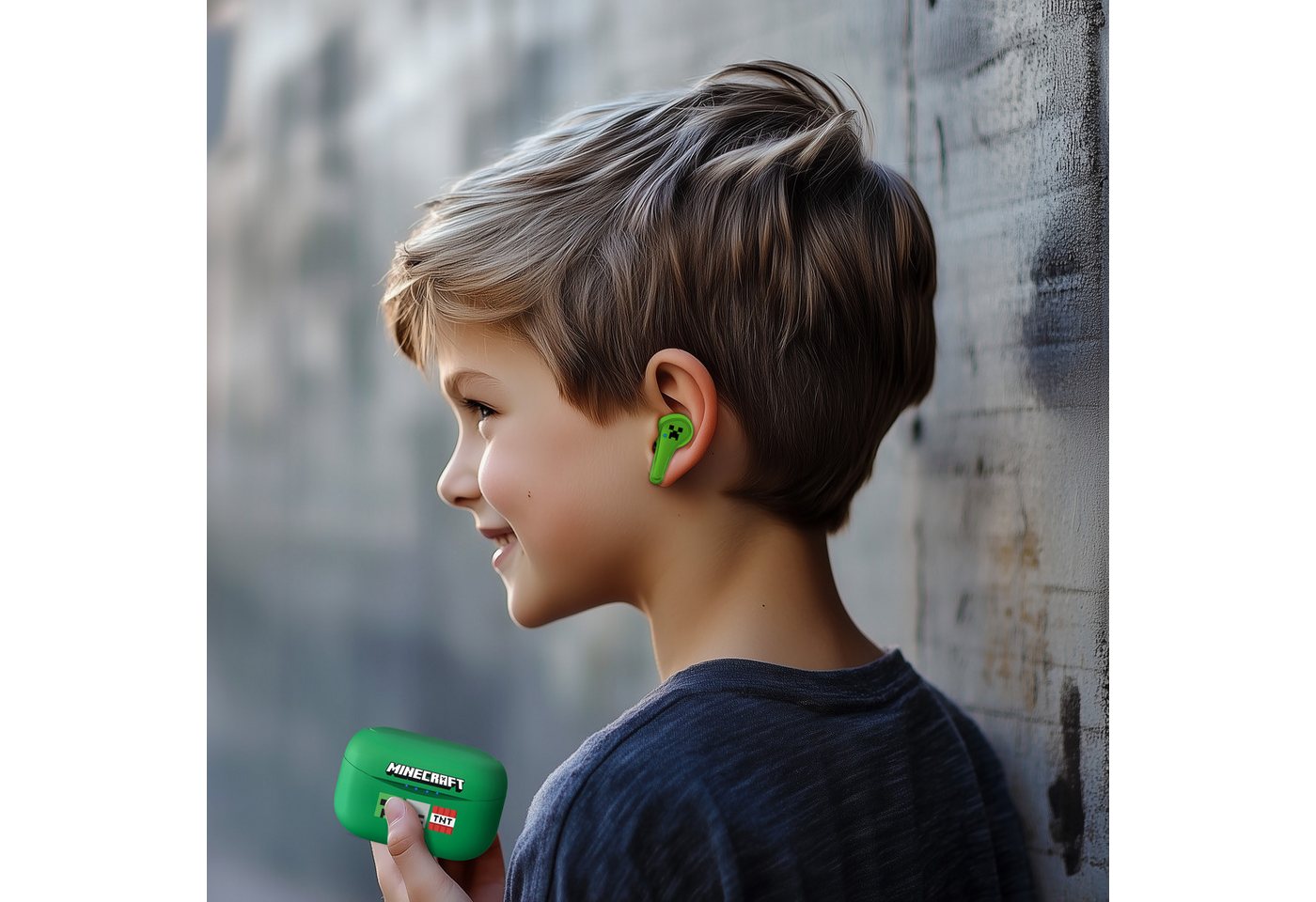 OTL Minecraft TWS Wireless Earbuds In-Ear-Kopfhörer (True Wireless Stereo (TWS) – Bild 2 von 5