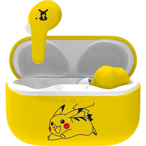 OTL Pokémon Pikachu In-Ear Kopfhörer mit Ladebox Bluetooth-Kopfhörer (Bluetooth, lautstärkebegrenzte Technologie für Kinder)