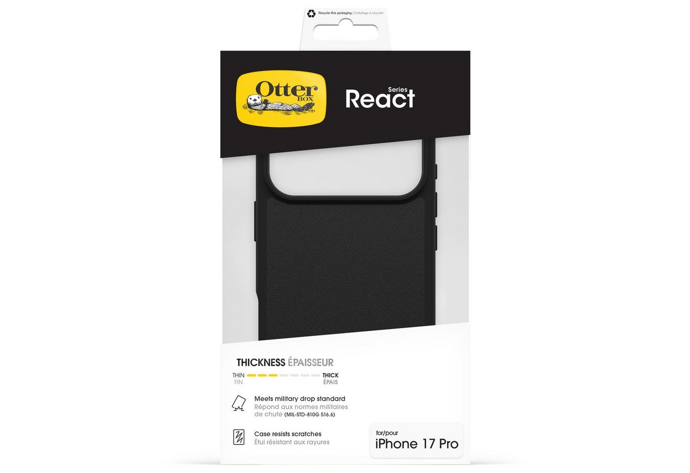 Otterbox Handyhülle React Series für Apple iPhone 17 Pro, Backcover, Schutzhülle, Handyschutzhülle, Case, Schutzcase, stoßfest – Bild 5 von 5