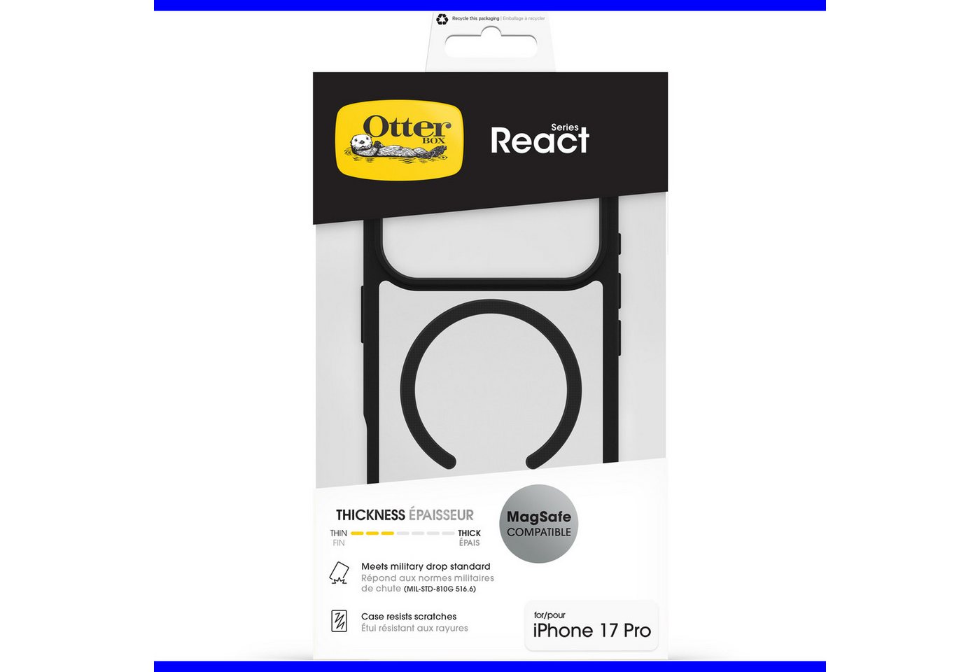 Otterbox Handyhülle React Series MagSafe Compatible für Apple iPhone 17 Pro, Backcover, Schutzhülle, Handyschutzhülle, Case, Schutzcase, stoßfest – Bild 5 von 5
