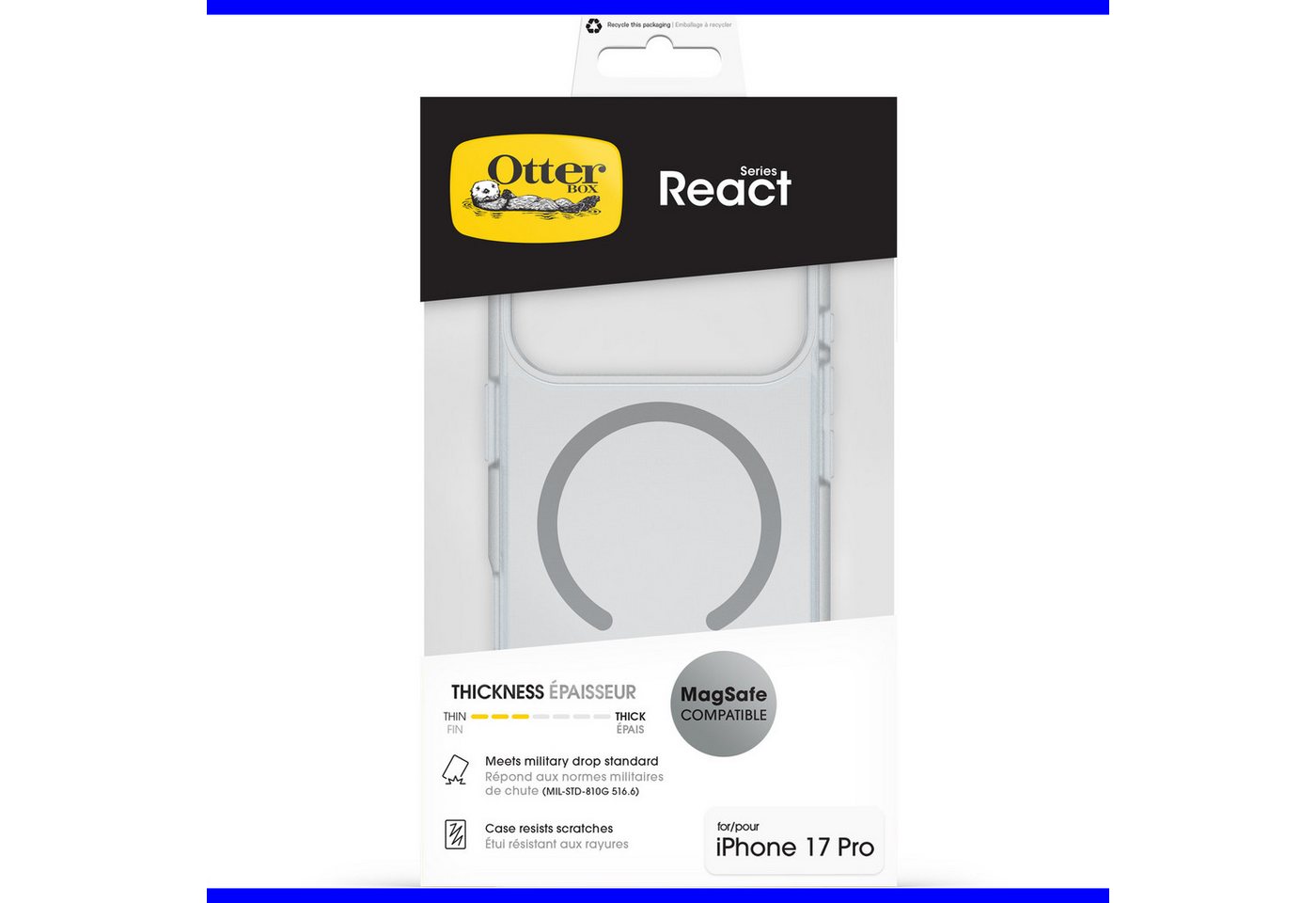 Otterbox Handyhülle React Series MagSafe Compatible für Apple iPhone 17 Pro, Backcover, Schutzhülle, Handyschutzhülle, Case, Schutzcase, stoßfest – Bild 5 von 5