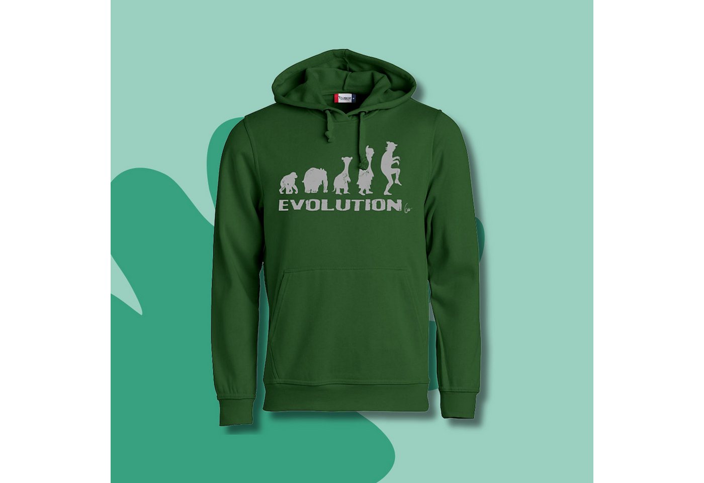 Ottifant Productions GmbH Hoodie Hoodie Kapuzenpullover Evolution by Otto Waalkes, Jetzt auch in Navy – Bild 5 von 5