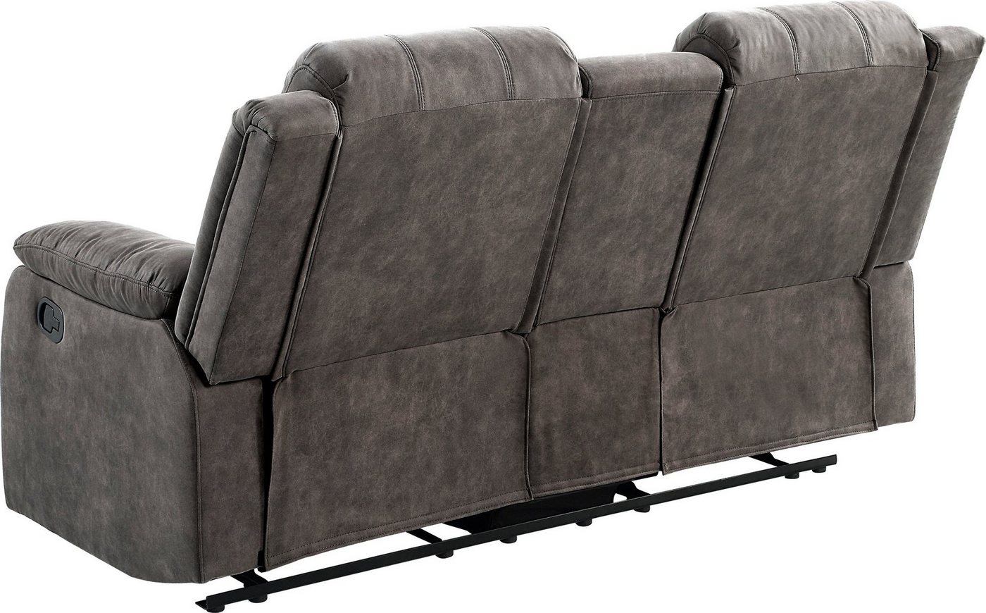 OTTO home 2-Sitzer Cicero, Lederoptik, Kinosofa, man. Relaxfunktion, TV-Sessel, B: 173cm, 2 Getränkehalter und Staufach, Federkern, extra bequem – Bild 5 von 5
