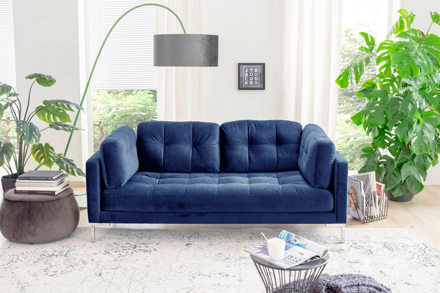 OTTO home 2-Sitzer Landau, in Cord-Stoff mit Metallfuß – Bild 2 von 5