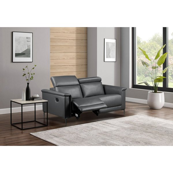 OTTO home 2-Sitzer LUND, 160 cm, mit Relaxfunktion und Kopfteilverstellung, manuell od. elektrisch (m.USB-C), Echtleder, Kunstleder, Webstoff