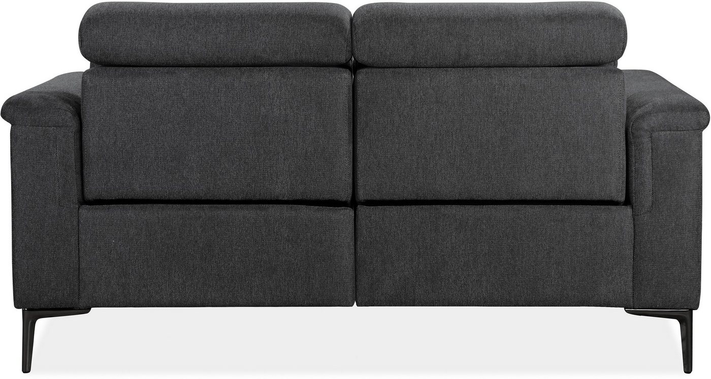 OTTO home 2-Sitzer LUND,Struktur-Bezug, 160 cm, mit Relaxfunktion und Kopfteilverstellung, manuell od. elektrisch (m.USB-A), Federkern und Kopfteilverstellung – Bild 5 von 5